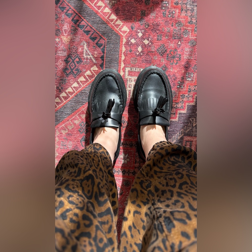 Dr. Marten Black Platform Oxford